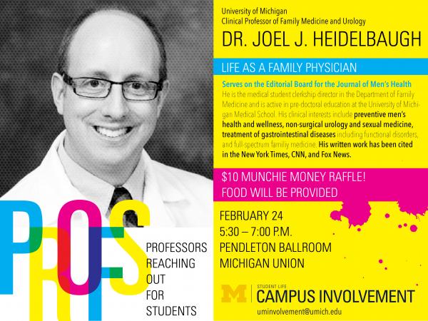Join us on Tuesday, February 24th from 5:30 to 7 pm for a lecture given by Dr. J