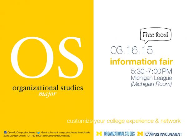 Join us on Monday, March 16th from 5:30-7:00pm in the Michigan Room of the Leagu