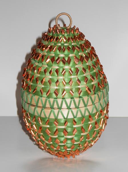Fiberge Egg by Kelly Church, photograph by the artist.