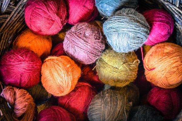 Yarn Dyed With Natural Materials by Corinne Wong
