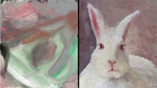 Siebren Versteeg, LIKE 2014, 2014, Internet-connected computer painting program