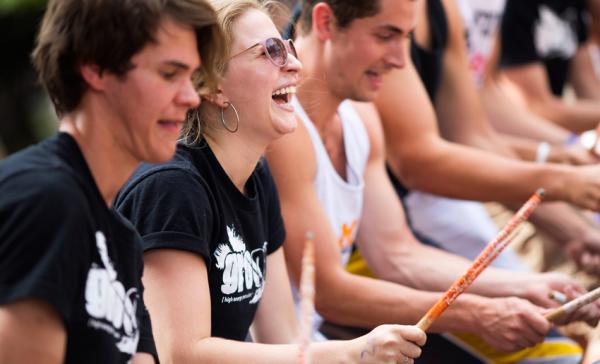 Michigan Engineering students having fun