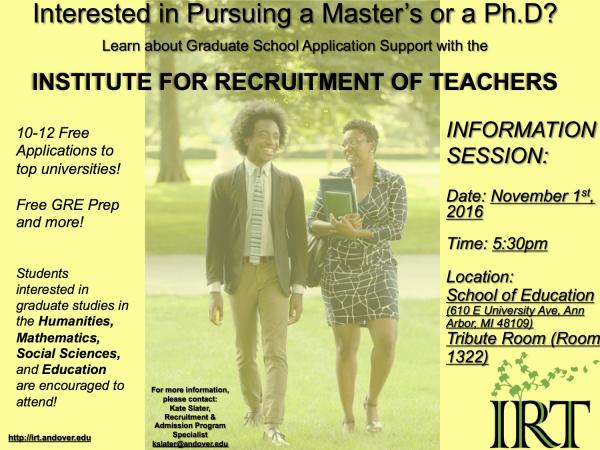 IRT poster