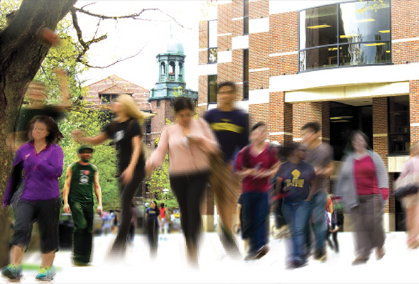 Students on UM Campus