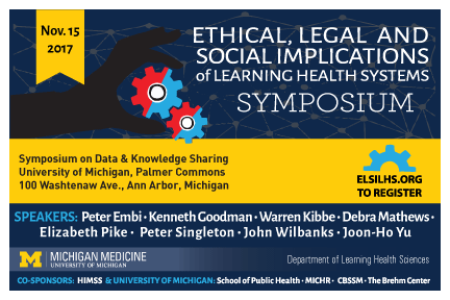 The ELSI-LHS Symposium will be Nov. 15 from 8 to 4 at Palmer Commons.