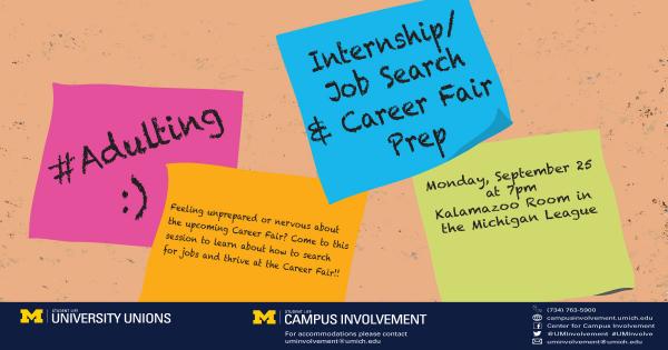 #Adulting: Job Search and Fair Prep