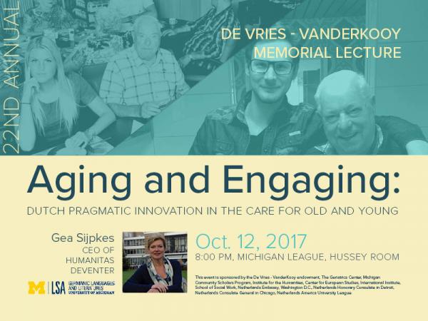 Gea Sijpkes, Humanitas Deventer, Oct 12 8pm, Hussey Room Michigan League