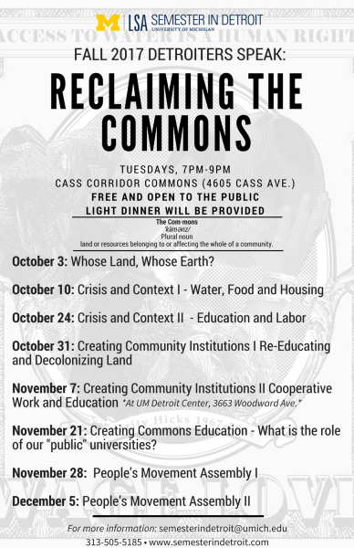 Reclaiming the Commons Flyer