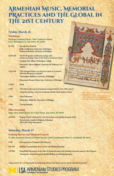 Armenian Music, Memorial Practices and the Global in the 21st Century