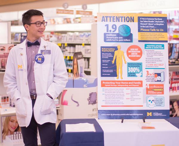 Pharmacy student at Community Connect Day