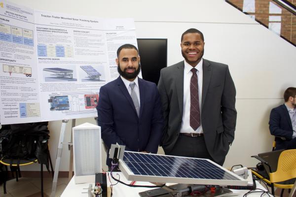 Students presenting at Design Expo