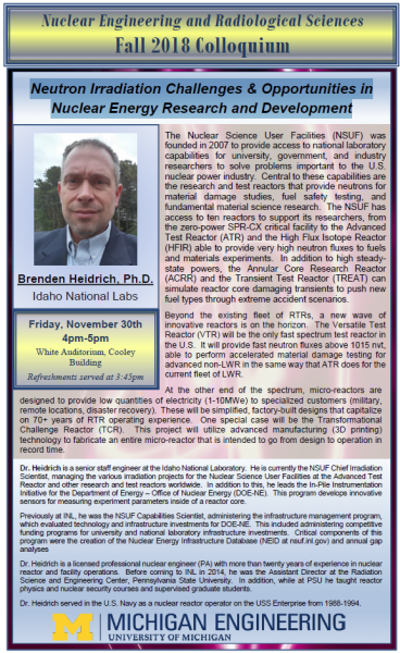 flyer for NERS Colloquium, Heidrich talk