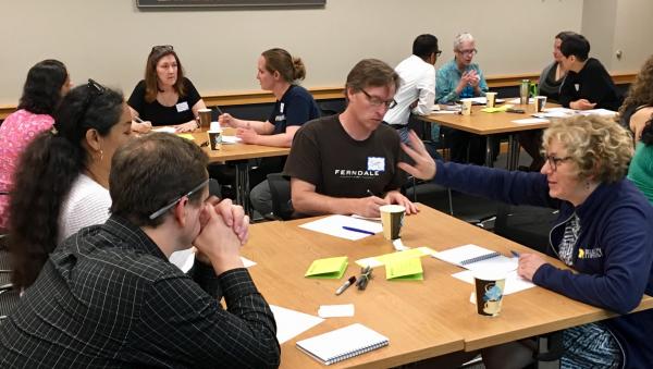 Participants in faculty workshop