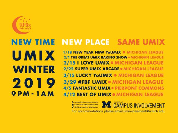 UMix Winter Schedule