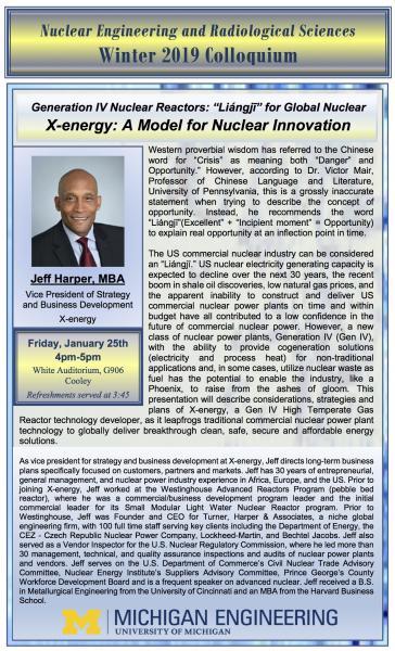 flyer for NERS Colloquium, Jan 25, 2019