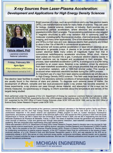flyer of NERS Colloquium 2/8/19