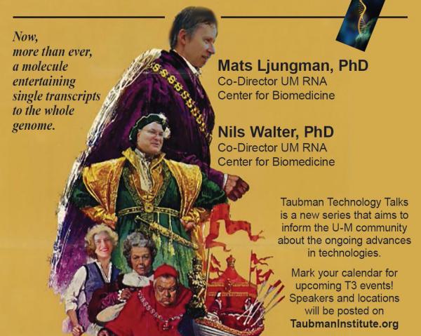 RNA poster presenters in old English costumes