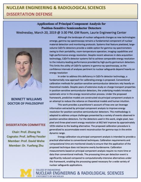 Bennett Williams PhD Defense flyer