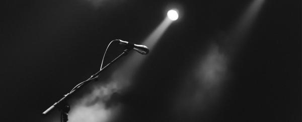 spotlight and mic