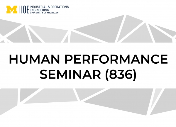 "Human Performance Seminar" text