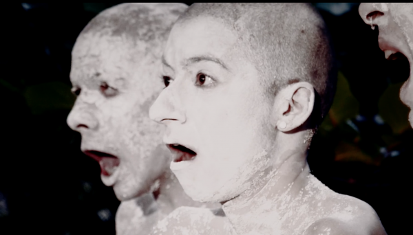 Screen-shot from “Waking the Green Sound: a dance film for the trees,” directed by Wobbly Dance
