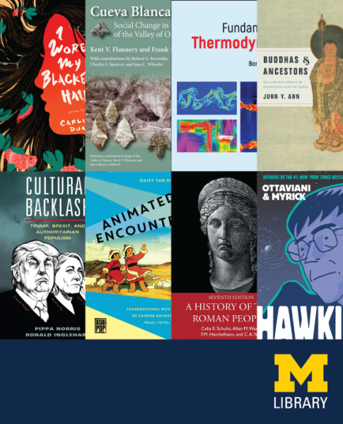 Book cover collage from U-M faculty publications