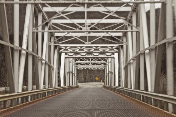 Steel bridge on Alaska Highway