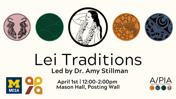 A/PIA Heritage Month Calendar: Lei Traditions