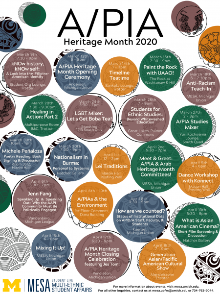 A/PIA Heritage Month Calendar
