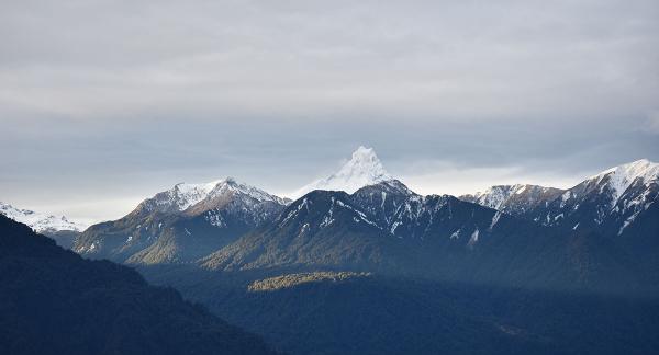 mountains and sky scene