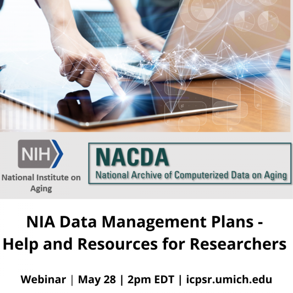 Announcement of NIA data management plans webinar