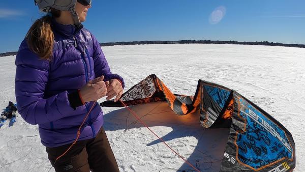 Kite skier