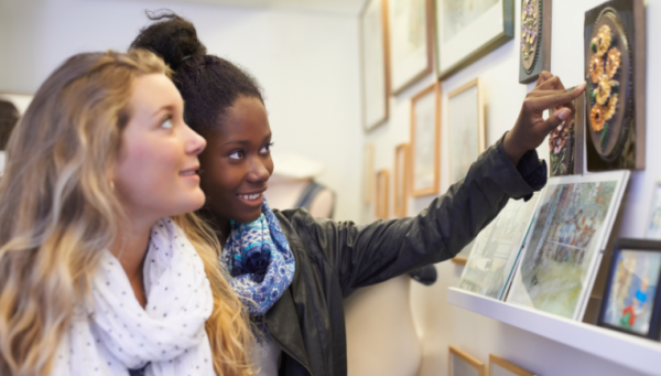 Museum visitors