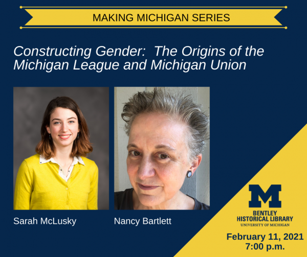 Event poster with images of panelists