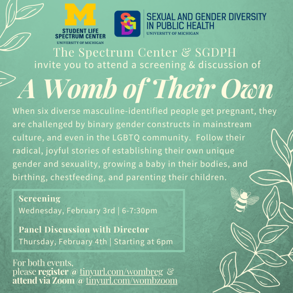 Promotional graphic for this event featuring Spectrum Center and SGDPH logos. All text is repeated in event description.