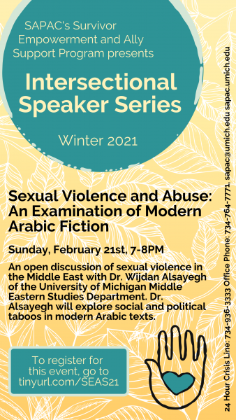 Sexual Violence and Abuse: An Examination of Modern Arabic Fiction