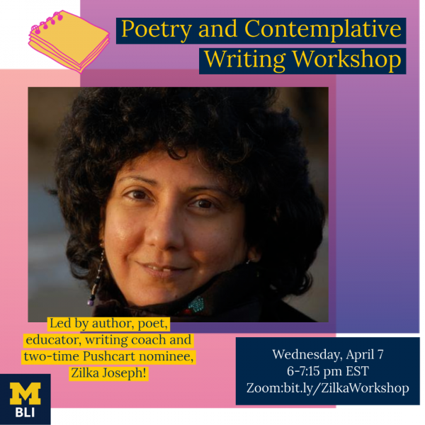 Poetry Workshop with Zilka Joseph
