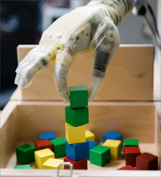 prosthetic hand stacks block