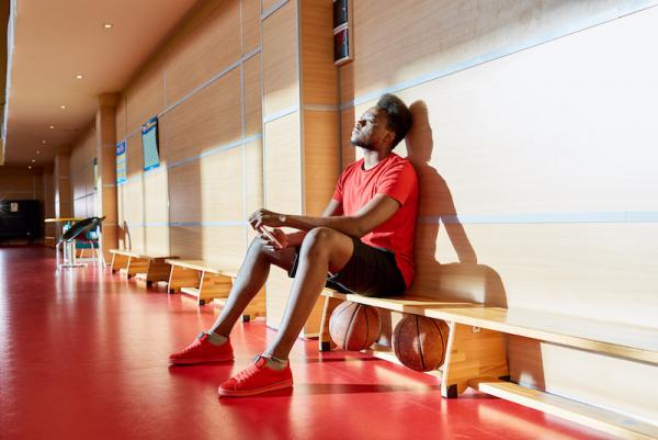 Concerned Basketball Player