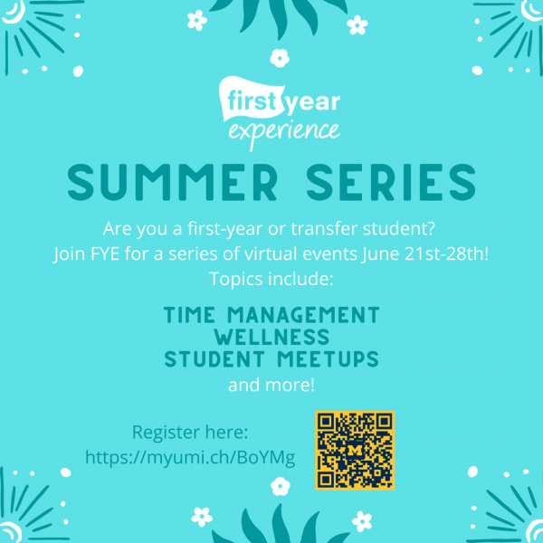 FYE Summer Series Flyer