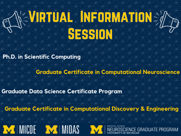 MICDE & MIDAS Info Session - Wed. 9/29/2021 @ 12pm