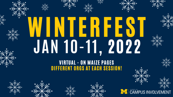 Winterfest 2022: VIRTUAL Involvement Fair
