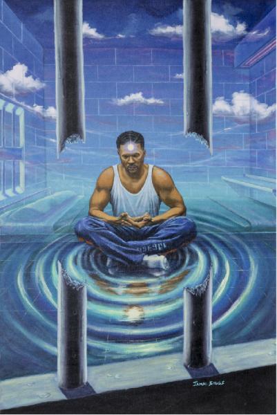 Self Portrait: Free Inside, Jamal Biggs, Acrylic