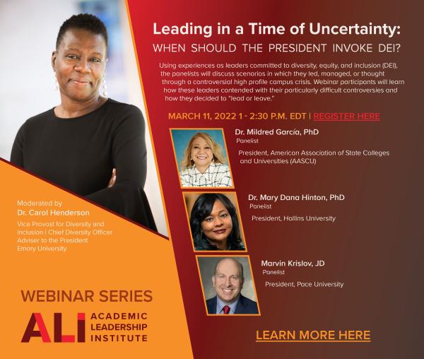 ALI webinar series banner