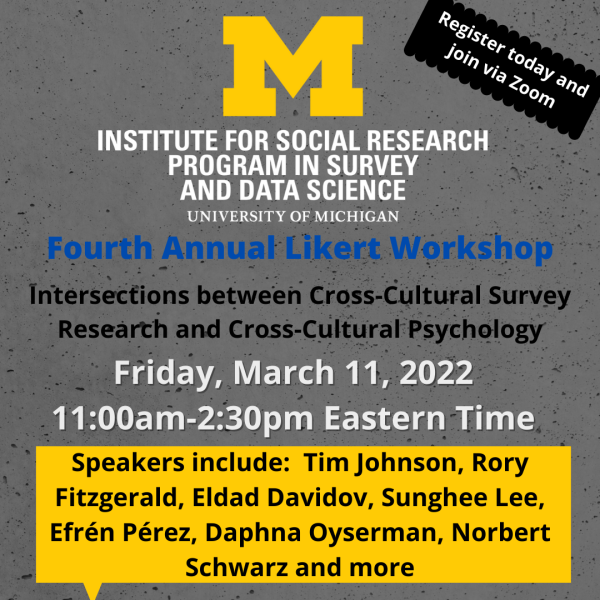 Fourth Annual Likert Workshop