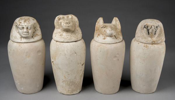 four canopic jars