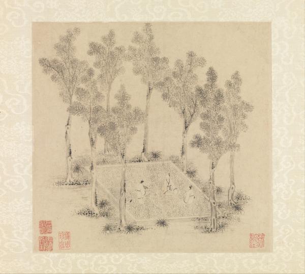 Wen Zhenming, Locust Tree Tent, Ming dynasty