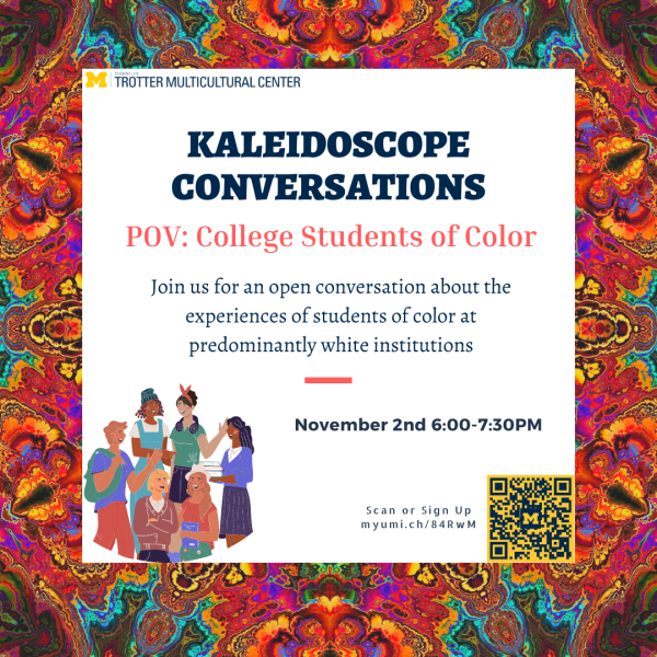 Colorful flier with event details