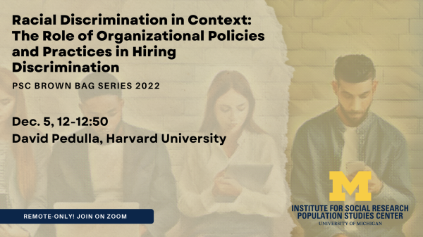 PSC Brown Bag: David Pedulla