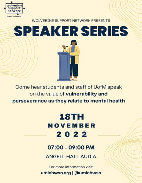 WSN Speaker Series Advertisement